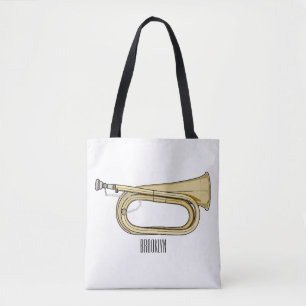 Tote Bag Illustration de dessin animé Bugle