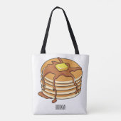 Tote Bag Illustration de dessin animé de Pancake (Dos)