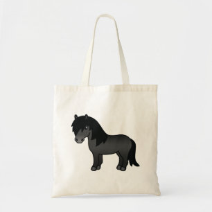Tote Bag Illustration de dessin animé mignon de poney Shetl