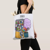 Tote Bag Illustration de dessin de bonbon (De près)