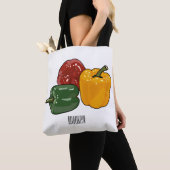 Tote Bag Illustration de dessin de Capsicum (De près)