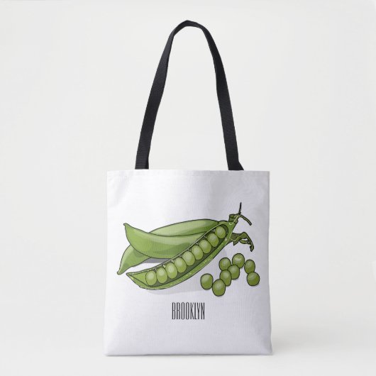 Tote Bag Illustration de dessin de pois (Devant)