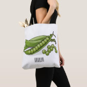 Tote Bag Illustration de dessin de pois (De près)