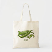 Tote Bag Illustration de dessin de pois (Devant)