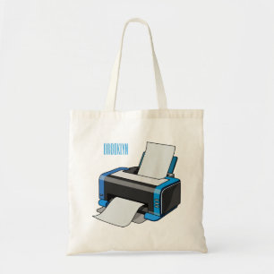 Tote Bag Illustration de dessin d'imprimante