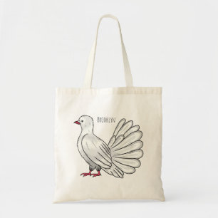 Tote Bag Illustration de dessin d'oiseau pigeon sauvage
