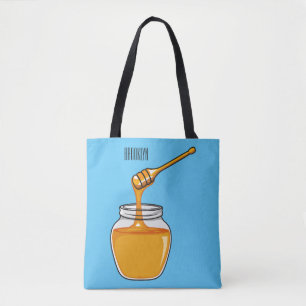Tote Bag Illustration de dessin sur le miel