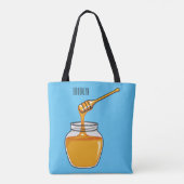 Tote Bag Illustration de dessin sur le miel (Dos)