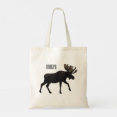 Tote Bag Illustration de dessin sur l'orignal (Dos)