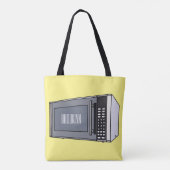 Tote Bag Illustration de dessin sur micro-ondes (Dos)