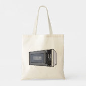 Tote Bag Illustration de dessin sur micro-ondes (Dos)