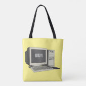 Tote Bag Illustration de dessin sur ordinateur (Dos)