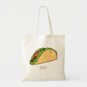 Tote Bag Illustration de dessin sur Taco
