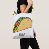 Tote Bag Illustration de dessin sur Taco (De près)