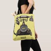 Tote Bag Illustration de dessin téléphonique (De près)