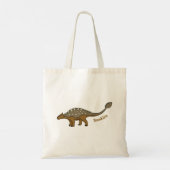 Tote Bag Illustration de dinosaure blindé Ankylosaurus (Dos)