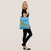 Tote Bag Illustration de dinosaure T rex drôle (Sur le modèle)