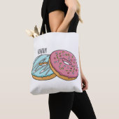 Tote Bag Illustration de Donut (De près)
