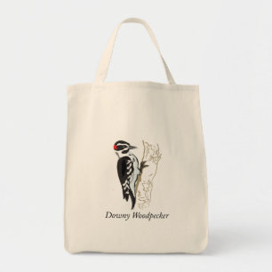 Tote Bag Illustration de Downy Woodpecker