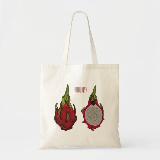 Tote Bag Illustration de dragon fruit (Devant)