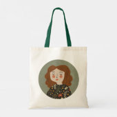Tote Bag Illustration de fille (Dos)