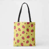 Tote Bag Illustration de fraises (Devant)