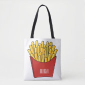Tote Bag Illustration de frites (Devant)