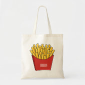 Tote Bag Illustration de frites (Devant)