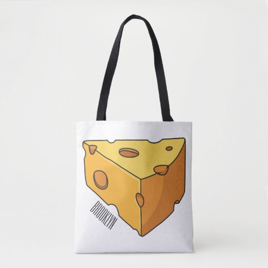 Tote Bag Illustration de fromage (Devant)