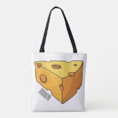 Tote Bag Illustration de fromage (Dos)