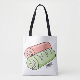 Tote Bag Illustration de gâteau suisse roll / roll