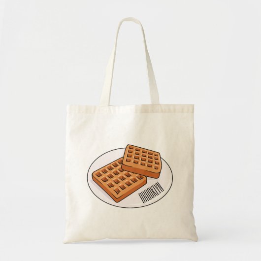 Tote Bag Illustration de gaufre (Devant)