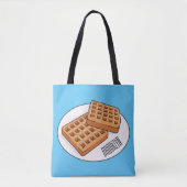 Tote Bag Illustration de gaufre (Devant)