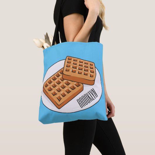 Tote Bag Illustration de gaufre (De près)