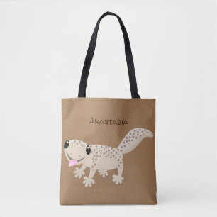 Tote Bag Illustration de gecko tan tan mignon