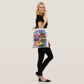 Tote Bag Illustration de graffiti avec lettres de graffitis (Sur le modèle)