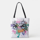 Tote Bag Illustration de graffiti avec lettres de graffitis (Dos)