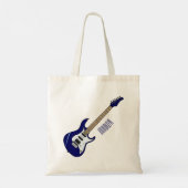 Tote Bag Illustration de guitare électrique (Dos)