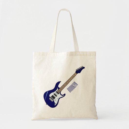 Tote Bag Illustration de guitare électrique (Devant)