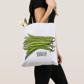 Tote Bag Illustration de haricots verts (De près)