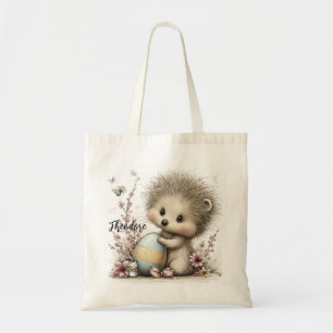 Tote Bag Illustration de hérisson fantaisiste de printemps