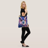 Tote Bag Illustration de hibou coloré (Sur le modèle)