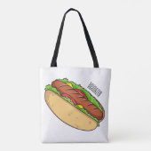 Tote Bag Illustration de Hot dog (Dos)