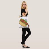 Tote Bag Illustration de Hot dog (Sur le modèle)