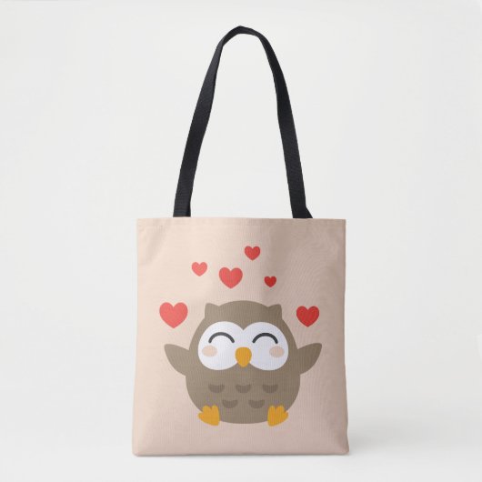 Tote Bag Illustration de I Owl You (Devant)
