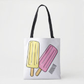 Tote Bag Illustration de Ice pop (Devant)