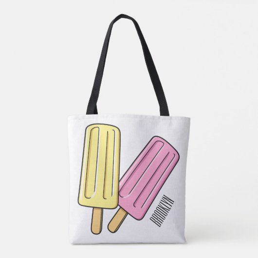 Tote Bag Illustration de Ice pop (Dos)