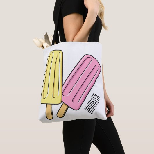 Tote Bag Illustration de Ice pop (De près)