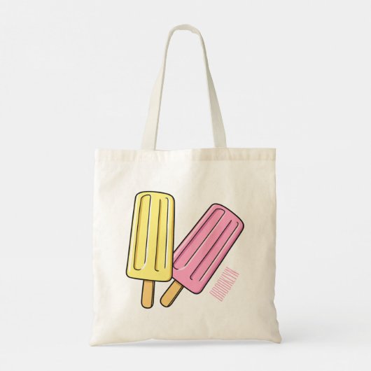 Tote Bag Illustration de Ice pop (Dos)