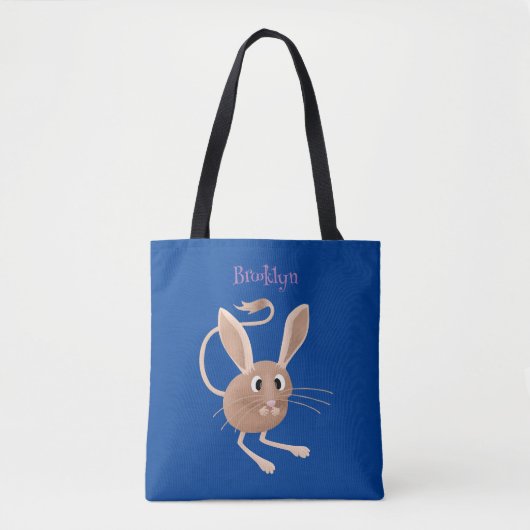 Tote Bag Illustration de jerboa aux longues oreilles (Devant)